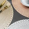PVC Western-Style Placemat Hollow Heat Proof Mat Dining Table Cushion Coaster Placemat Hotel Restaurant Table Cloth Placemat