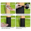 6/12Pcs Outdoor Post Protection Kit Wooden Fence Protective Cover Waterproof Corrosion-Resistant Anti-Corrosion