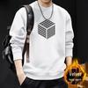 Hong Kong Style Japanese 420g Crewneck Sweatshirt for Men - Loose, Versatile Spring/Autumn Outerwear