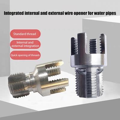 1/2" 3/4" Filettatrice Ppr Integrata Interna Esterna Utensile Filettatura Tubi Compatibile Trapano Elettrico Kit Filettatrice Tubi Pvc