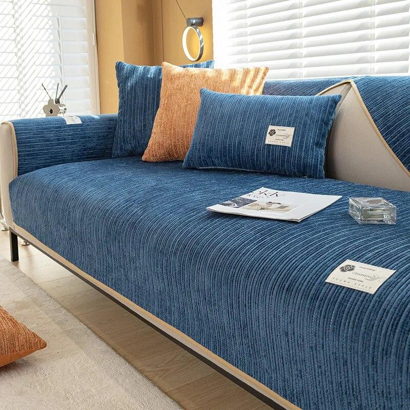 

Premium Four Season Universal Sofa Towel Non Slip Chenille Couch Cover For Living Room Sectional Sofa Protector 70x70cm 1pcs