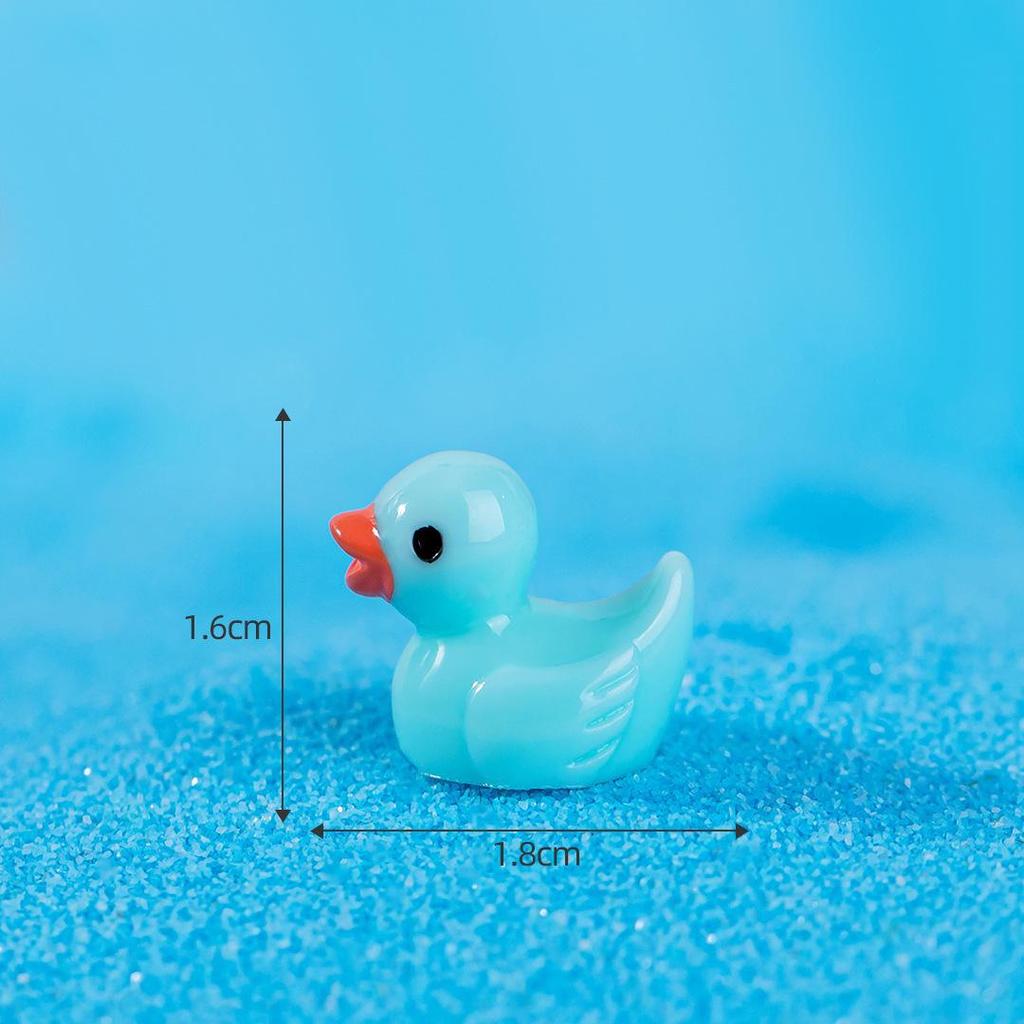 Miniatur-Entenornamente aus mehrfarbigem Kunstharz für selbstgebaute Aquarien und Gärten mit Miyazaki-Hayao-Motiven