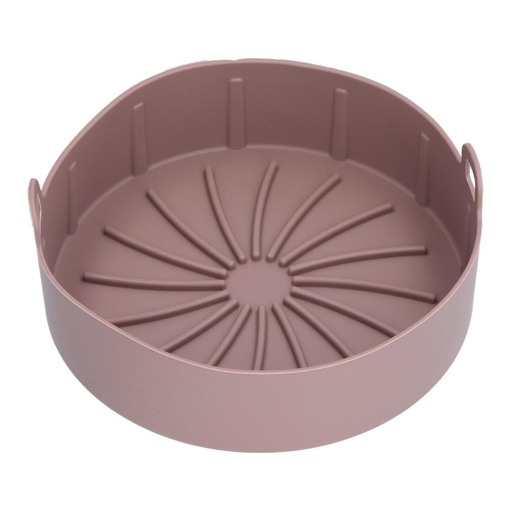 19cm Air Fryer Silicone Mold Round Baking Mat Reusable Cake Mold  Cake Pizza Bread Baking