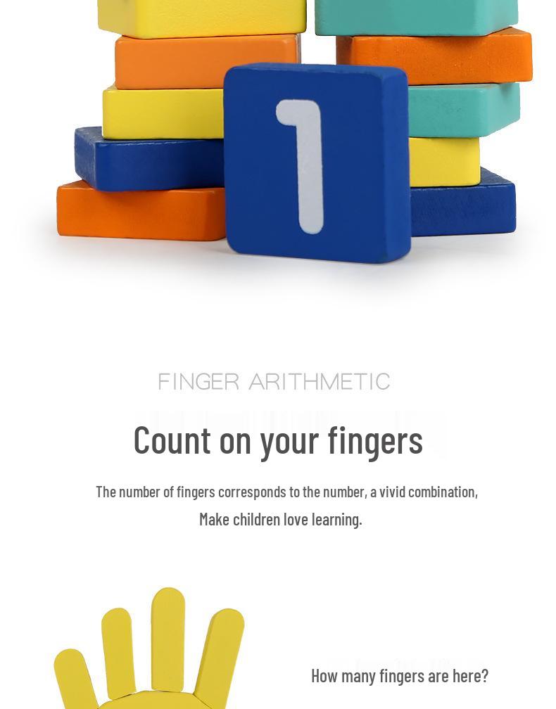 Children's Educational Wooden Abacus Board for Math Learning and Enlightenment