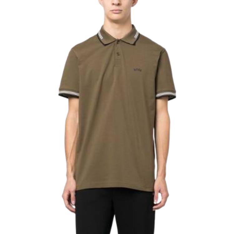 Hugo Boss Multicolor Short Sleeved Polo Shirt Men's Olive Green 50469245-307