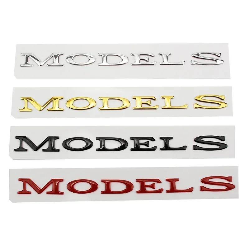 Metal ABS Car Styling Trunk Rear Tail Body Side Badge Sticker for Tesla Model 3 S X Y DUAL MOTOR Emblem Exterior Accessories