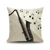 45X45CM Piano Key Wonderful Notes Decorative Pillowcase Car Sofa Art Piece Office Seat Cushion Cover Home Decoration