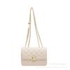 Popular popular fashion diamond chain small bag women's bag 2025 new trendy simple embroidered thread shoulder messenger bag