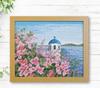 Olympus Thread Cross Stitch Embroidery Kit by Megumi European Landscapes Journey Through the Island with Bougainvillea in 7577 sold Onoe ~A Seasons~