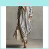 Abito a chemise a righe con tasche per un look casual estivo