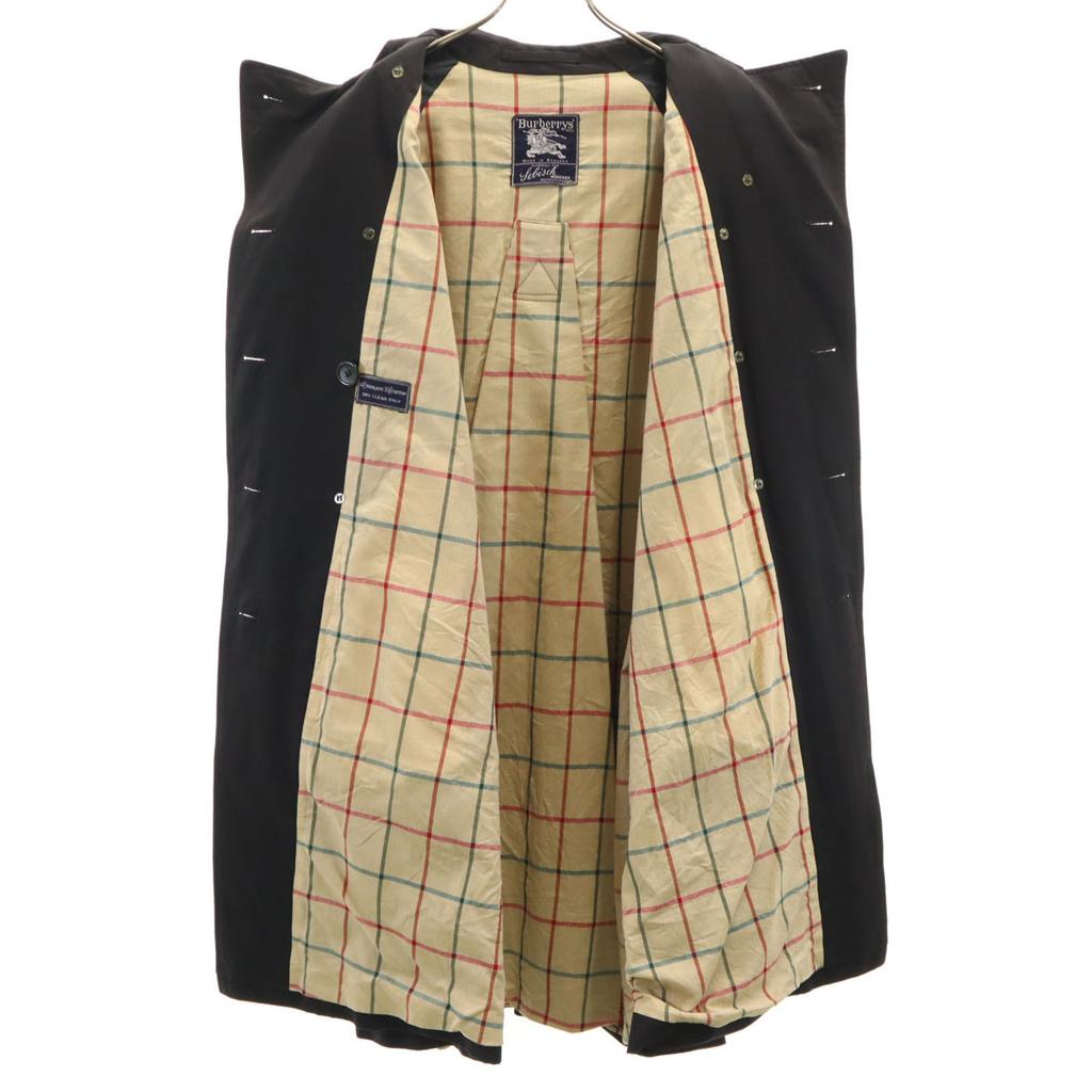 Burberrys 80er Jahre Made in England Vintage Trenchcoat 16 Schwarz Damen Gebraucht