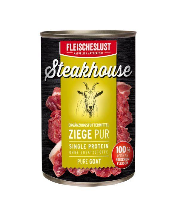 Fleischeslust - 13962 - Lust Viande Steak House Chevre Pur, 1er Pack (1 X 410 G)