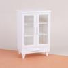 2Pcs/Set 1:12 1:6 Scale Miniature Dollhouse Bookcase Cabinet Set Mini Dollhouse Display Shelf Model Tiny Floor Storage Bookshelf Furniture Accessories