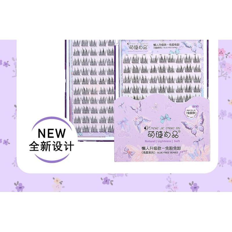 Aimo - Natural Crisscross Glue-Free Cluster False Eyelashes