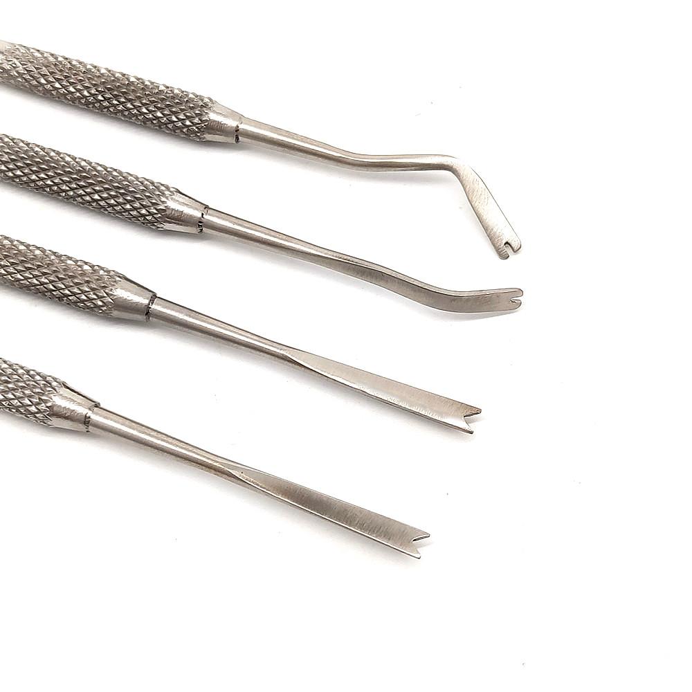 Dental Orthodontic Double Ended Ligature Director Curved with Scaler Fine Narrow Dentist Tool Instrument