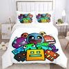 Characters Collage Print 3Pcs Bedding Setduvet Cover With 2 Bedropillowcase Home Birthday Gift