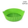Silicone Basket Pot Tray Air Fryer Baking Tray Circular Air Fryer Liners Food Grade Non Stick Air Fryer Basket Reusable Oven Mat