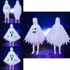 Halloween Childrens Ghost Cloak With Noctilucent For Cosplay And Party Events