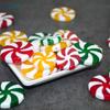 30/50pcs 25/35mm Christmas Candies Pendant 4 Color Xmas Tree Hanging Ornaments  Gift