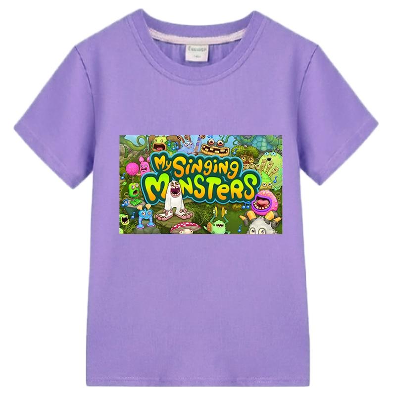 My Singing Monsters T-shirt Cotton Short Sleeve Tops Y2k One Piece Casual Anime Tshirt Boy Girl Clothes Summer Children Clothing