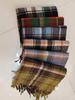 Women's Winter Christmas Plaid Scarf - Korean Fashion, Thick Warm Imitation Cashmere Shawl with Tassels