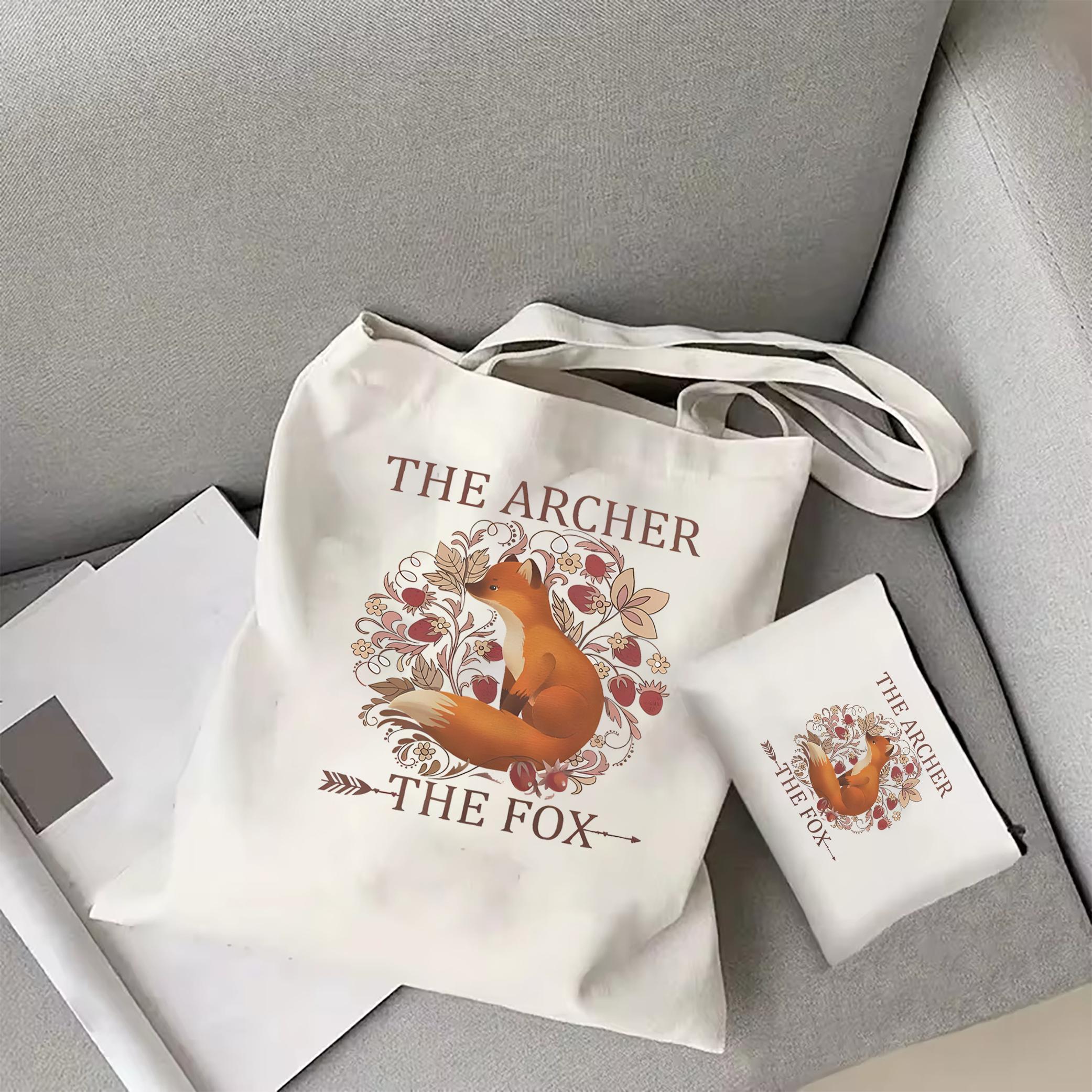 

Сумка-тоут «Лучник и лис» в пастельных тонах Сумка-тоут «Однажды в разбитом сердце» Сумка-тоут Bookish Женская холщовая сумка-тоут WHITE