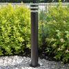 Lampa Ogrodowa Stojąca Słupek Rino 74Cm E27 Ip54 Czarna Goldlux
