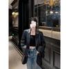 In-Stock 8901 Plus Size Korean Style Women's Leather Jacket (Casual, High-End, Loose Fit)
