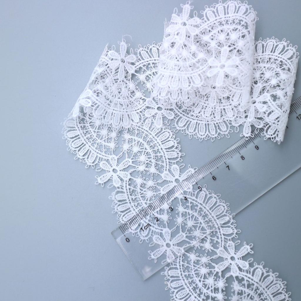 Thin Milk Silk Water-Soluble Lace Lace Mesh Embroidery Fabric Home Textile Clothing Accessories