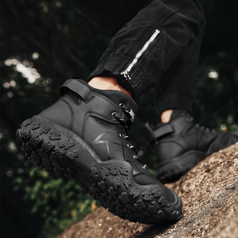 Outdoor Men's Hiking Boots Winter Men's Snow Boots Waterproof Leather Sports Keep Warm Men's Work Boots  Men Causal Sneakers