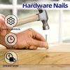 Stainless Steel Round Nails DIY Woodworking Nails Strong Load-Bearing Nails for Hanging Pictures Wood Projects Wall Hanging Kit
