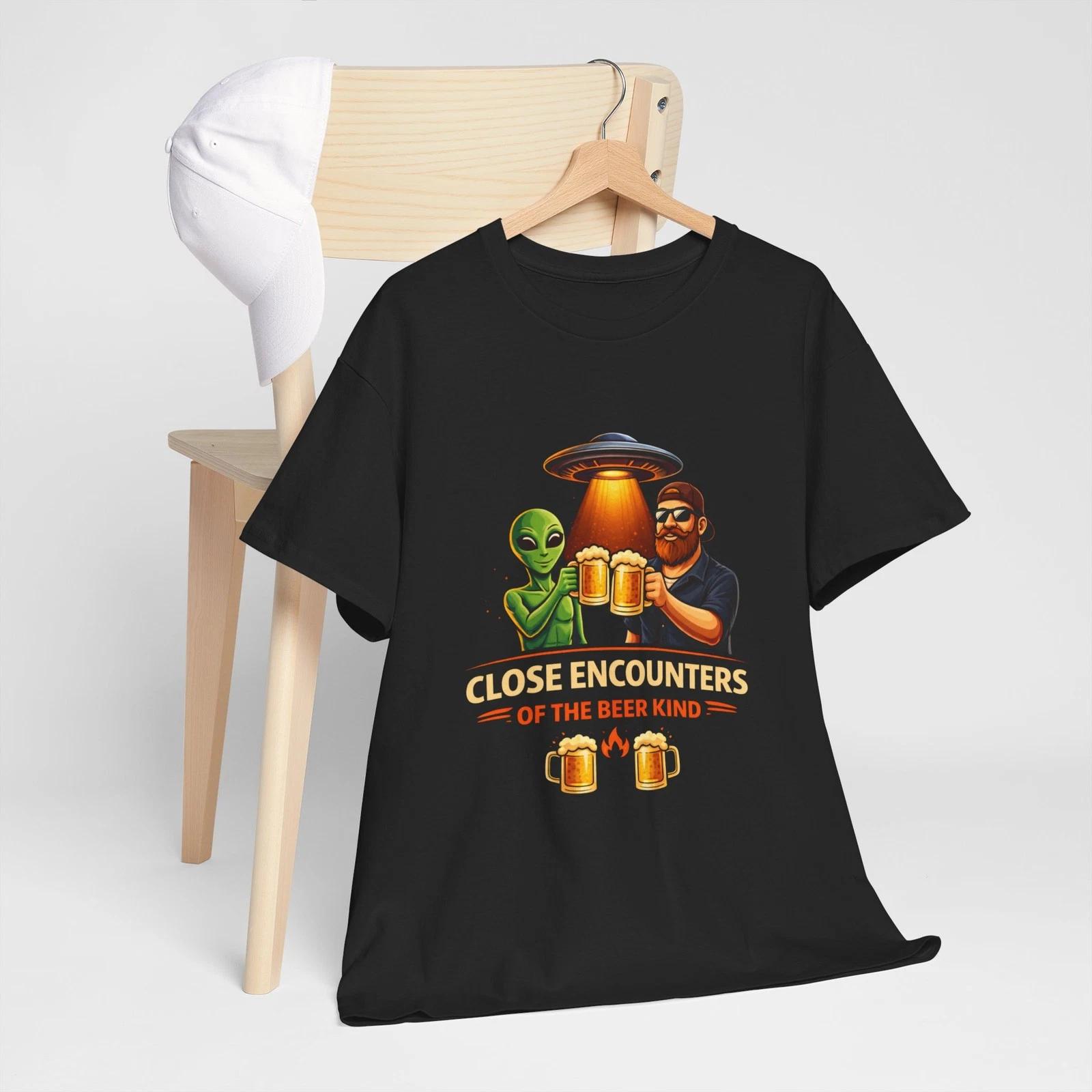 Close Encounters of the Beer Kind tee | Alien UFO beer cheers 100
