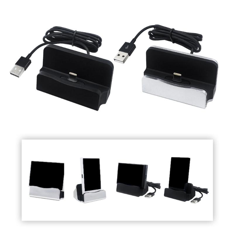 Type C Charging Dock 18W Fast Charging Double Color Black/White Compact Portable Wide Compatibility Safety Protections