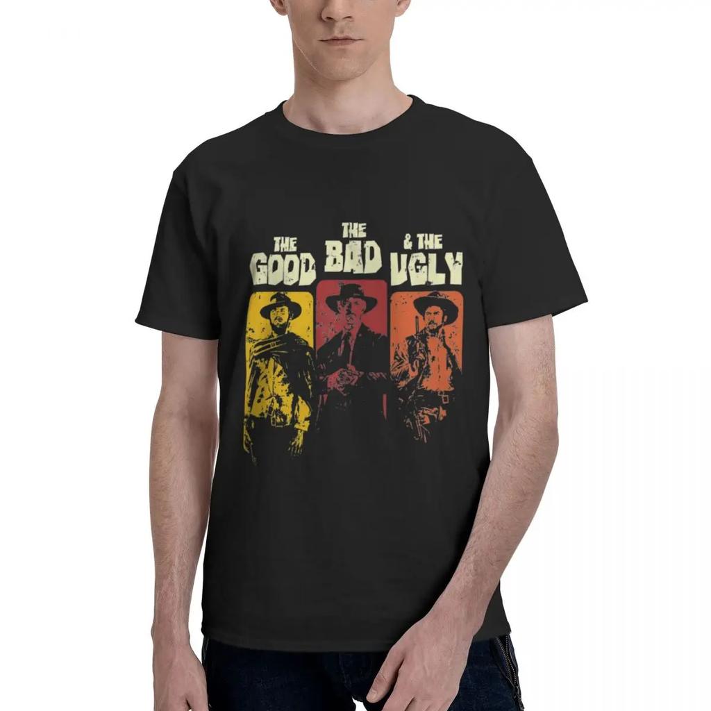 The Good The Bad And The Ugly T Shirts Casual Tee Shirt Short Sleeve Crew Neck T-Shirt Novelty Funny Summer Clothing
