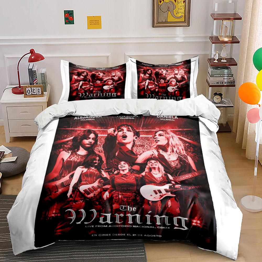 The Warning Band Bedding Set Bedding Duvet Cover Set Duvet Cover Pillowcases (1*Duvet Cover 2*Pillowcases, without duvet insert)