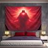 "Radiant Figure with Glowing Heart" Pattern Wall Hanging Tapestry Decorative Tapestry Home Decor for Bedroom and Living Room