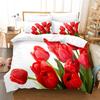 Tulip Quilt Cover 220x240 Duvet Cover Set Double bed 200x200cm 3D Flower King Bedding Sets Twin Size 3PCS 2PCS Single 140x210
