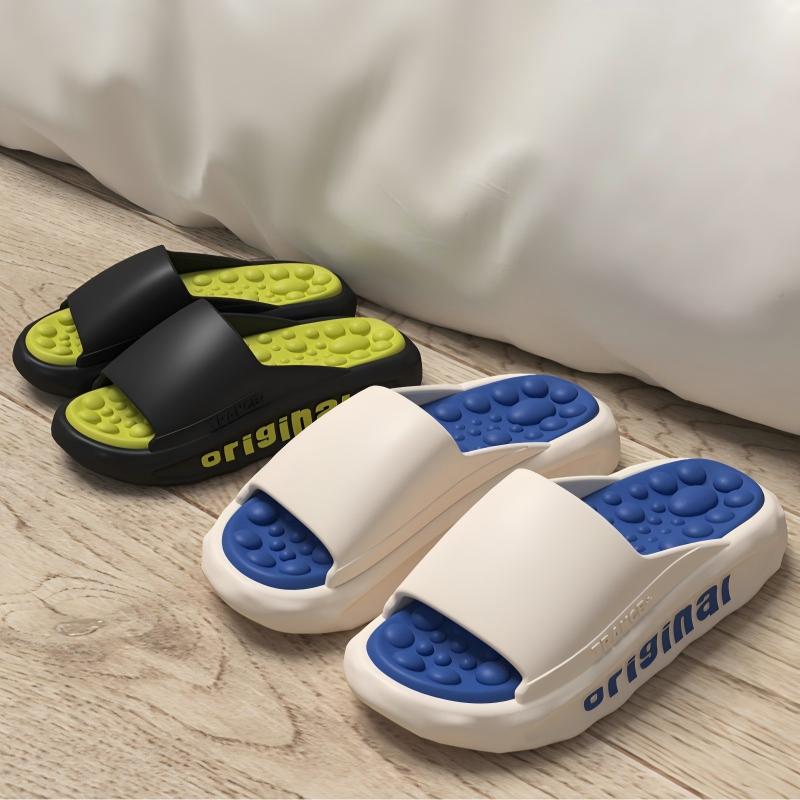For Male Stylish Thick-sole Beach Shoes Stylish Leisure Slipper Summer New Design Flip-Flops Men'S Slipper Large Size