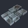 Thick Rectangular Clear Acrylic Gift Box - Food Grade Plastic for Weddings & Parties