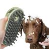 Shower Pet Haired Dog Shampoo Brush for Short Brush Bath Soft Grooming Silicone Dispenser with Soothe Bristle Pet Massage
