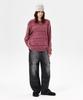 MAHAGRID Washed Stripe Knit Pink(Mg2Esmk600A)