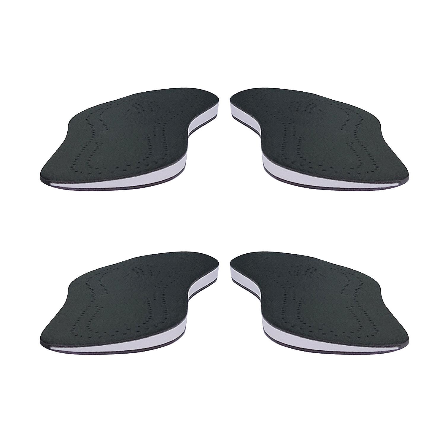 

Unisex Brown Leather Arch Support Insoles for Flat Feet Size 35/36