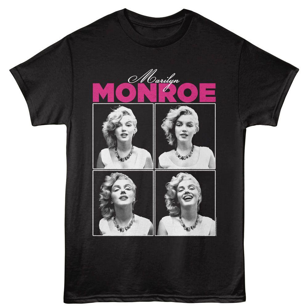 Marilyn Monroe Multi Photo Black Icon Shirt S