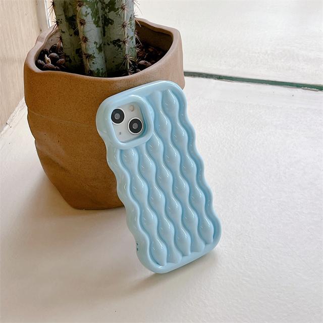 

Moskado 3d чехол для телефона с рисунком горькой дыни в полоску для Iphone 14 13 11 12 Pro Max Роскошный противоударный мягкий чехол из ТПУ с волнистыми краями For iPhone 14