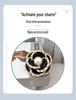 Korean Retro Camellia Pearl Chain Brooch