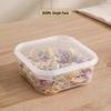 Food Grade Transparent Plastic Square Grain Storage Jar