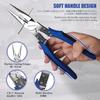 KAIHAOWIN 240mm Long Nose Wire Precision Crimping Tool Pliers, Fine-Nose Pliers, Heavy-Duty, Cutter, All-Purpose Pliers, Pliers, Long-Nose Pliers,