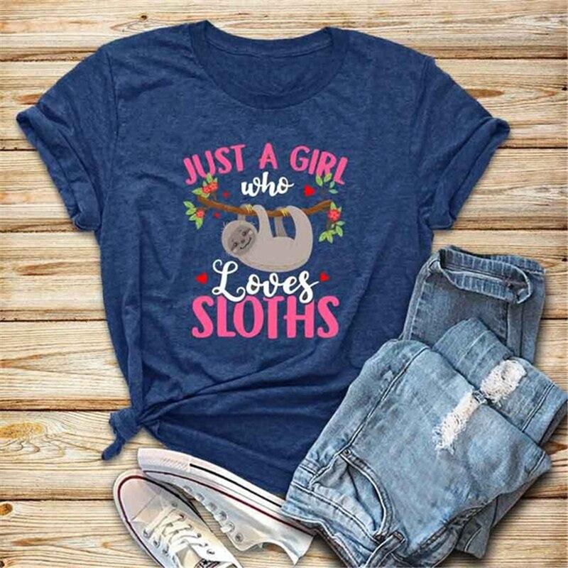 Mujer Camiseta Chica Ama Perezosos Cartoon Tops Kawaii Lindo Gráfico  Femenino Camiseta Etética Streetwear Harajuku Camisas Adolescentes comprar  a buen precio — entrega gratuita, reseñas reales con fotos — Joom