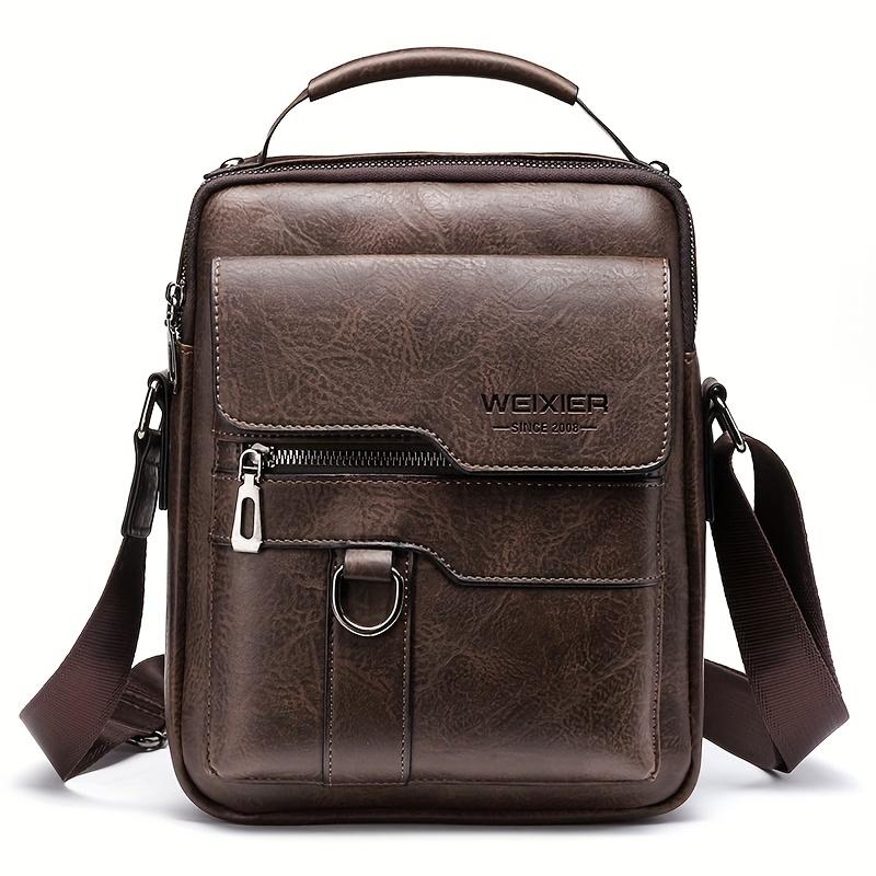 Crossbody Bag Women'S Shoulder Bag Vintage Leather Vertical Hand Business Women'S Casual Leather Bag Satchel Bag For Women