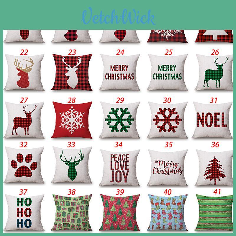 Merry Christmas Xmas Gift Designed Throw Pillow Case Cover Cushion 18 X 18 Inch Premium Quality For Festive Home Decoration